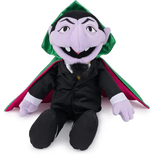GUND Sesame Street Official The Count Muppet Plush, Premium Plush Toy for Ages 1 & Up, Black/Green, 14”
