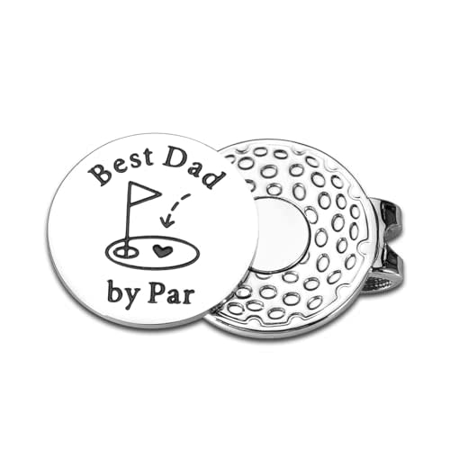 Golf Ball Marker Hat Clip Magnet for Men Him Dad Gifts from Wife Dad Golf Accessories for Men Dad Birthday Gift from Daughter Son New Dad Gifts for Men Christmas Stocking Stuffer Valentine Fathers Day