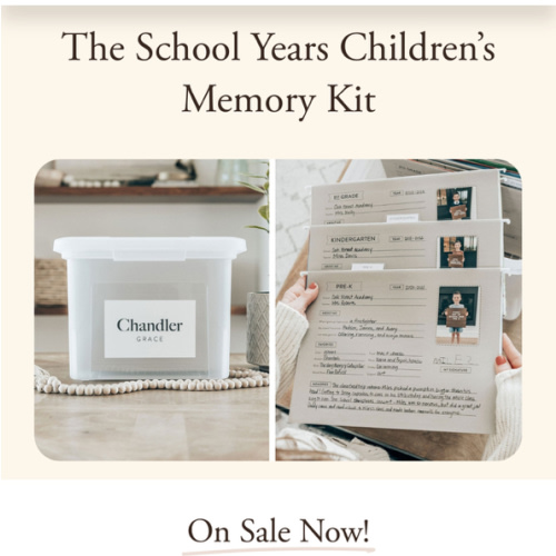 The School Years Memory Kit