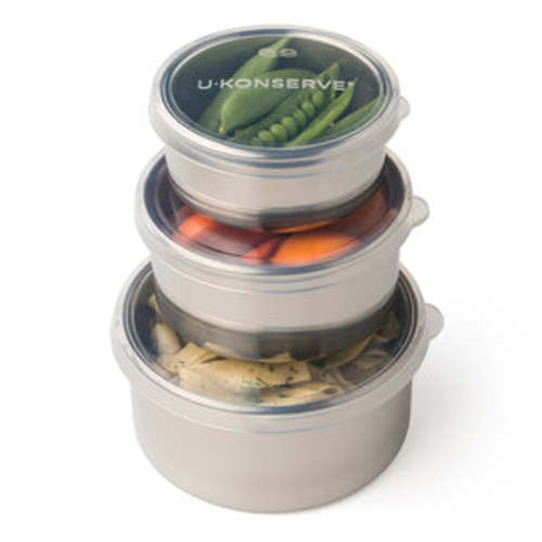Round Nesting Trio With Silicone Lid (Set of 3) | U-Konserve