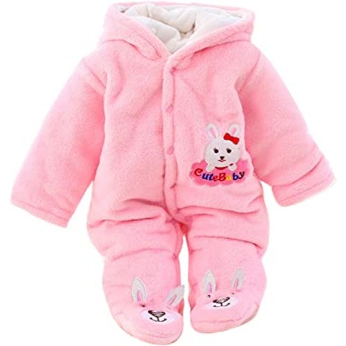 Gaorui Newborn Baby Jumpsuit Outfit Hoody Coat Winter Infant Rompers Toddler Clothing Bodysuit