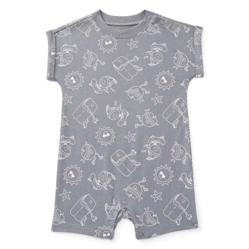 Wonder Nation Baby Boys Printed Jersey Romper, Sizes 0M-24M