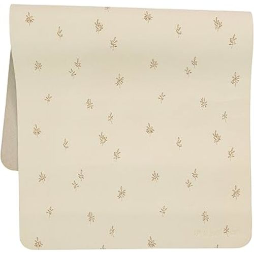 Ava + Oliver Vegan Leather Baby Changing Mat (16 X 30 in) - Multipurpose Wipeable and Portable Diaper Changing Pad - Foldable for Travel (Branches)