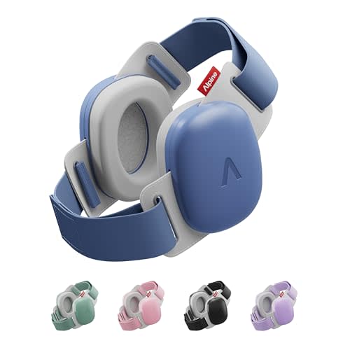 Alpine Muffy Baby Comfort - Protects Hearing for Babies and Toddlers - CE & ANSI Certified - Headband for Safe fit & Comfort - Adjustable for Ages 3-48 Months - 24dB Sound Reduction, Denim