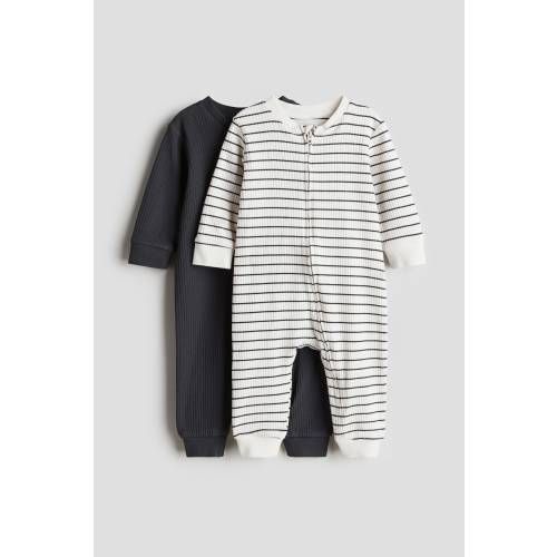 2-PACK COTTON PAJAMA JUMPSUITS