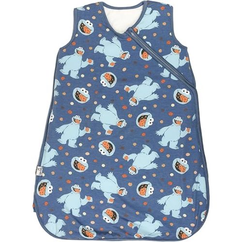 Copper Pearl Sleep Sack: Warm and Cozy Baby Bag in a Variety of Trendy Designs, Safe Alternative to Blankets, Sleeveless Baby Sleep Sack Swaddle Sizes Newborn to 24 Months - Cookie Monster