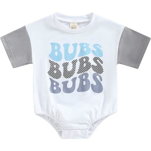 Fall Infant Boy Girl Bubble Romper Color Block Sweatshirt Onesie Oversized Bodysuit One Piece Outfit Cute Baby Clothes
