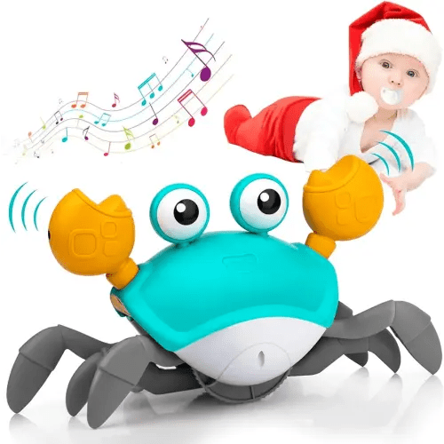 9M+ Crawling Crab Baby Toys Infant - Tumble Time Toy Gift Baby Boys and Girl. Learning to Crawl 9-12 12-18 Toddlers 36 Months Old Music Development Interactive Birthday Gift