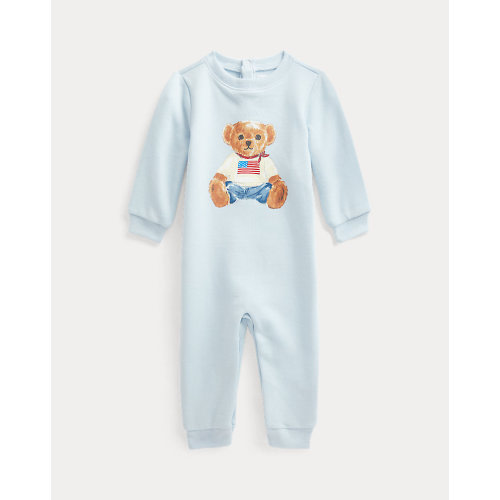 Polo Bear Fleece Coverall | Newborn