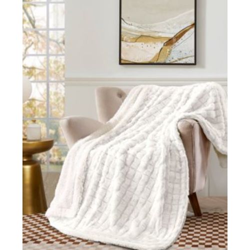 Reversible Micromink to Faux-Sherpa Tie-Dye Throw, 50" x 60", Exclusively at Macy’s