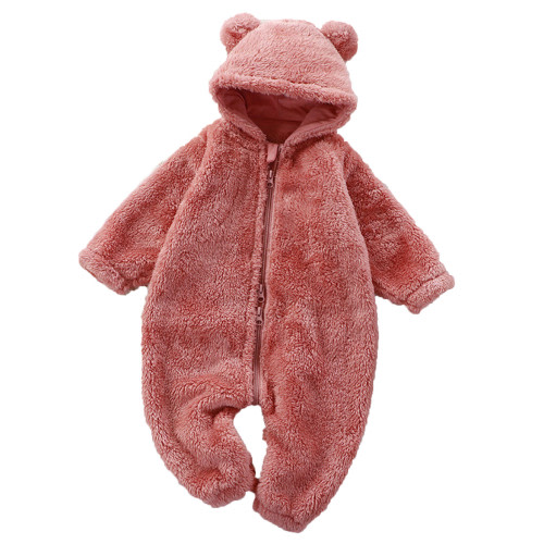 Youmylove Baby Boy Girl Autumn Winter Baby Warm Crawling Clothes Baby Plush Zipper Overalls Children Pajamas Jumpsuit Kids Jumpsuits Clothing Dailywear