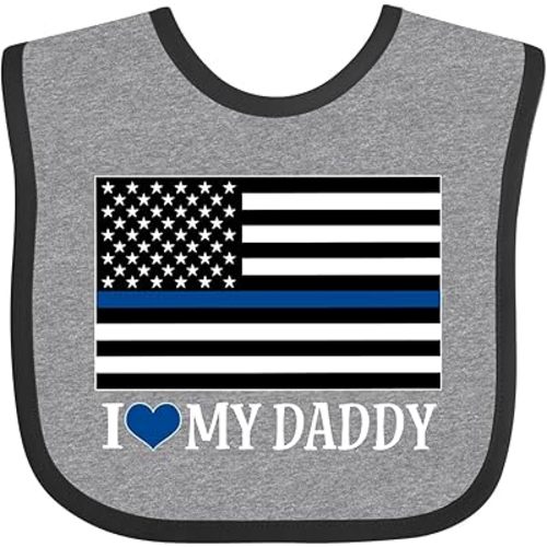 inktastic Police Officer Daddy Law Enforcement Baby Bib