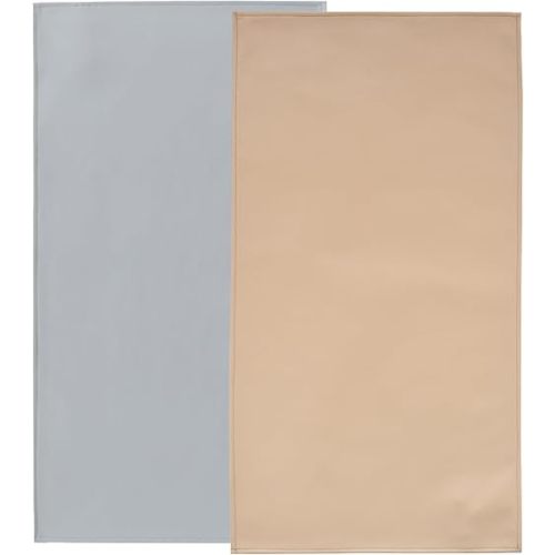 Owlowla Baby Diaper Changing Pad Portable Changing Mat Travel Changing Pad Liner for Baby and Small Toddler(Beige&Gray)