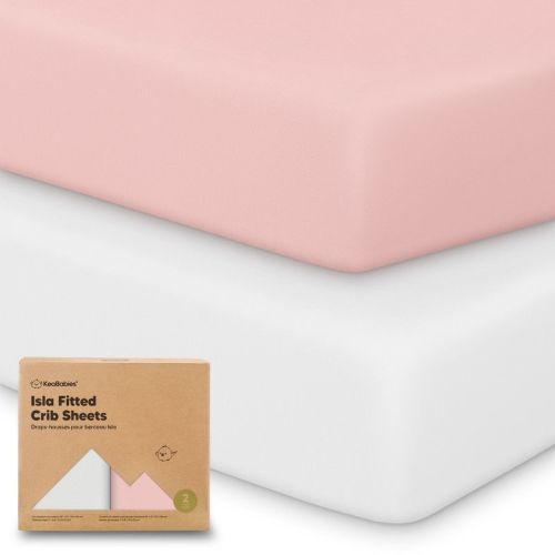 KeaBabies 2pk Isla Fitted Crib Sheets for Boys, Girls, Baby Crib Sheet, Fits Standard Nursery Crib Mattresses