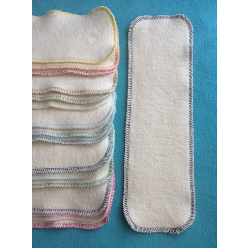 12 x 4 Hemp Organic Cotton Fleece Cloth Diaper Liners Doublers Inserts Soaker