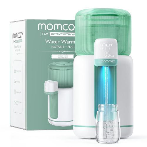 Momcozy Baby Bottle Warmer, Automatic Fast Water Dispenser for Making Milk Instantly with Night Light, 4 Temperature Control Water Warmer for Baby Feeding