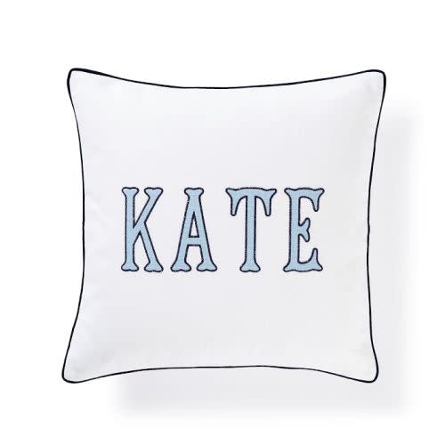 Bespoke Embroidered Pillow Cover | Mark and Graham