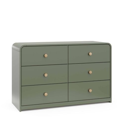 Storkcraft Santos 6-drawer Double Dresser - Olive