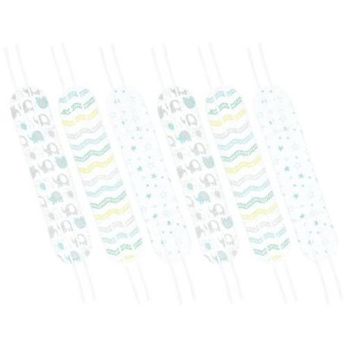 Luvable Friends Unisex Baby Belly Binder 6pk, Basic Elephant, 0-6 Months