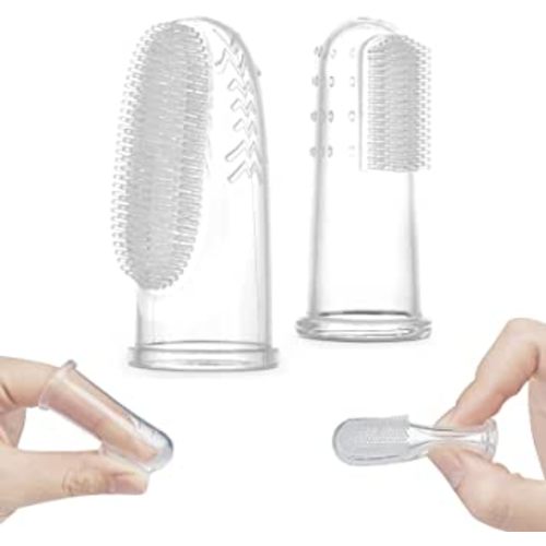 Silicone Baby Finger Toothbrush - 2PK - Clear