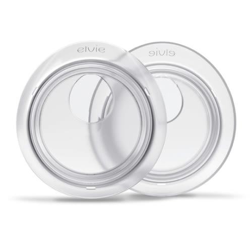 Elvie Catch Milk Collection Shells | Set of Two Discreet Leak-Protection Silicone Cups, Reuse Your Milk| Reusable Breast Shells Collect Up to 1oz | No More Wasted Milk or wasteful Breast Pads