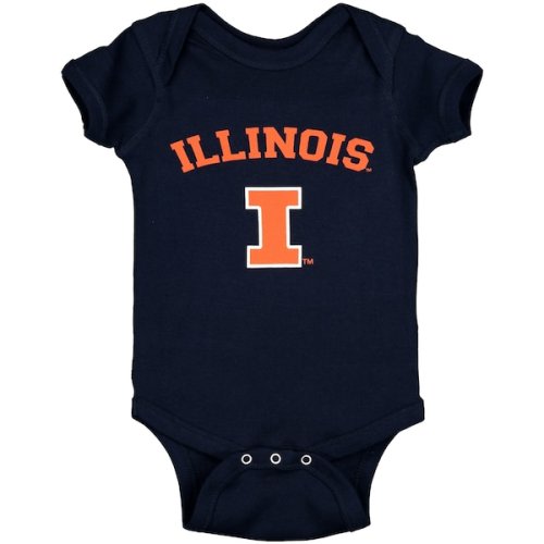 Illinois Fighting Illini Infant Arch & Logo Bodysuit - Navy
