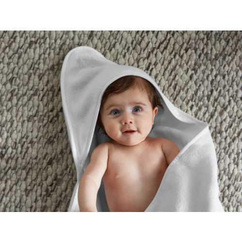 Organic Hooded Baby Towel | Parachute | White