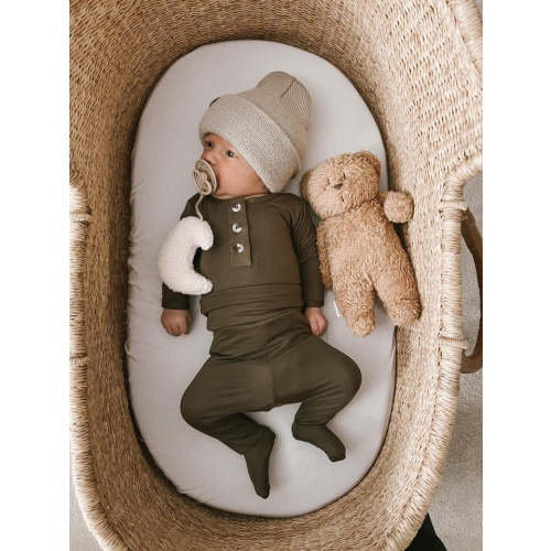 Stroller Society Top + Bottom Set - Army Green