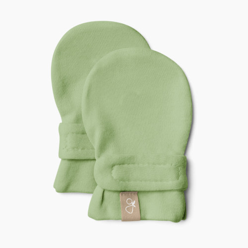 Goumi Kids x Babylist Bamboo & Organic Cotton Mitts - Fern, 0-3M