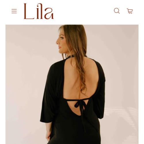 Lila Labor & Postpartum Gown in Lilac