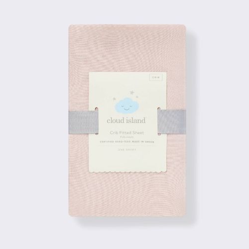 Polyester Rayon Fitted Crib Sheet - Heirloom Pink - Cloud Island™