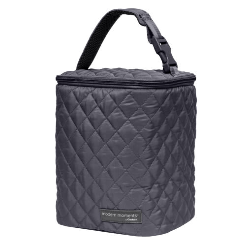 Modern Moments By Gerber Insulated Baby Bottle Bag, Black
