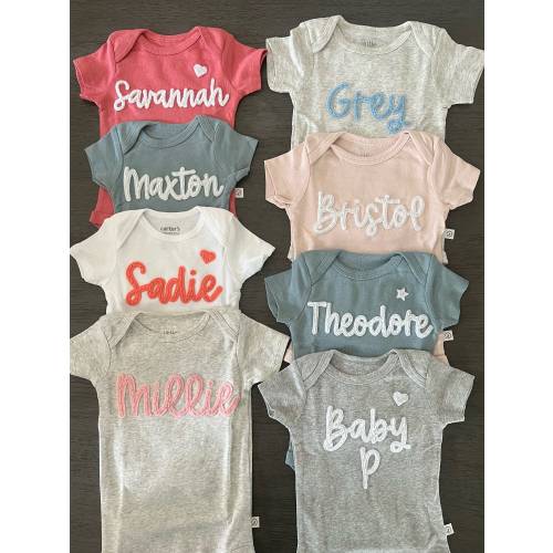 Personalized Baby Outfit | Custom Baby Bodysuit, Baby Name, Custom Baby Name Body Suit,  Personalized baby top, coming home outfit
