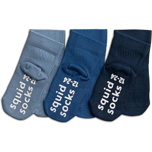squid socks Viscose from Bamboo Socks | 0-6M, 6-12M, 12-24M, & 2T-3T | Socks that Stay On | As Seen on Shark Tank | Colby