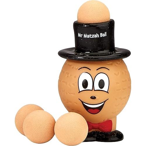 Rite Lite Popping Mr. Matzah Ball Toy – Fun & Educational, Perfect for Passover, Jewish Holidays, and Pesach, With 4 Foam Balls, Great Gift Reminding of Grandma’s Matzo Soup