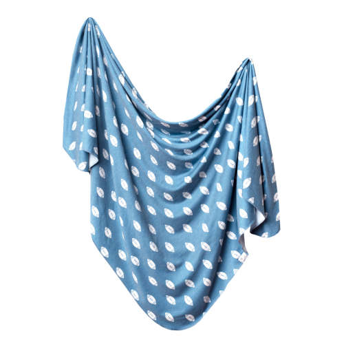 Knit Swaddle Blanket - Quarterback