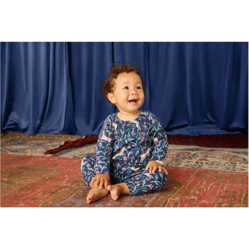 Raglan Baby Romper, Unicorn Tile - Tea Collection | Maisonette