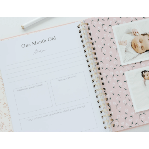 First Year Baby Memory Book - Pink