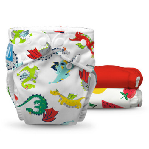 Pack of 3 Reusable Cloth Diapers with Fleece | Cloth Diapers with Inserts | Charlie Banana