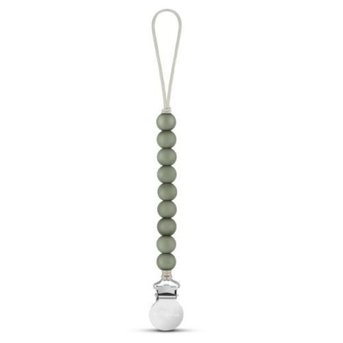 Bleu La La Beaded Pacifier Clip Holder for Baby Boys and Girls - Sage, 1 Pack