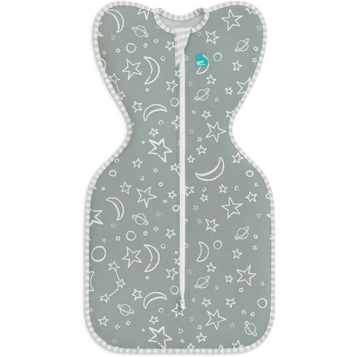 Love to Dream Swaddle UP, Silky-Lux 1.0 TOG, Super Soft, Luxurious 100% Viscose from Bamboo, Allow Baby to Sleep in Their Preferred Arms Up Position, Snug Fit Calms Moro Reflex, 5-8.5 lbs, Olive