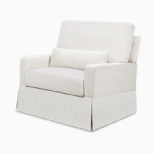 Namesake Crawford Pillowback Chair and a Half - Fog Chatham Stripe