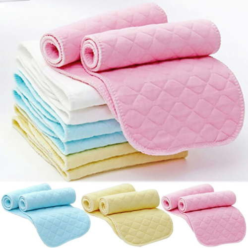 Muslin Burp Cloths 10 Pack Baby Washcloths 12.6''X4.72'' 100% Cotton 3 Layers Super Soft and Absorbent Cloth Diaper