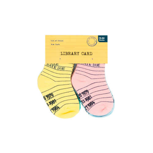 Library Card Children's Socks (4-pack)