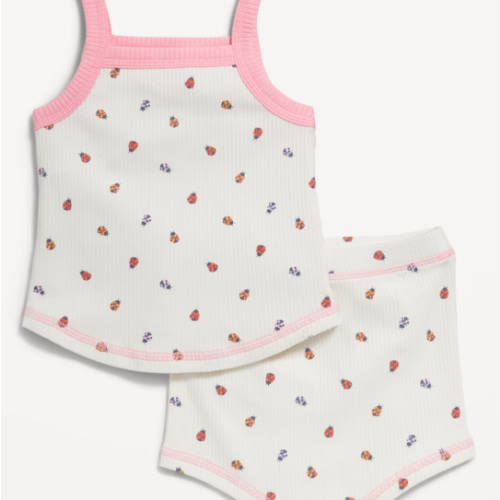 Ribbed Cami Top and Shorts Set for Baby