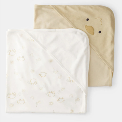 Baby 2-Pack Hooded Towels - Yellow | Carter's