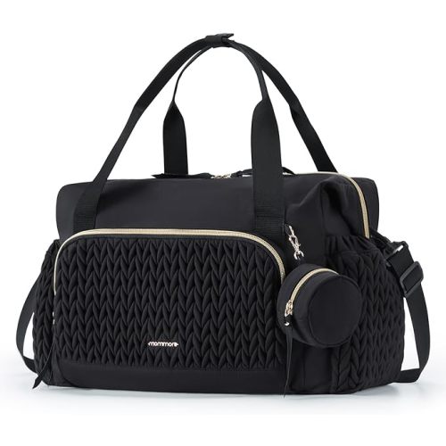 mommore Diaper Bag Tote, Large Capacity Travel Diaper bags, Hospital Bag for Labor Delivery, Baby Bag with Pacifier Case | Hospital Bag, for Labor Delivery, Baby Bag, with Pacifier Case