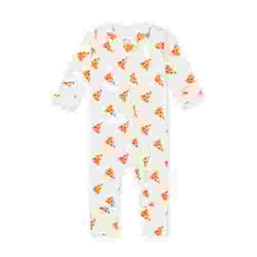 M+A by Monica + Andy Organic Cotton Gender Neutral Long Sleeve Baby One-Piece Coverall, Sizes Newborn - 12 Months