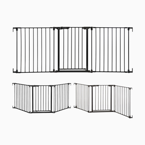 Dreambaby Discovery 3 Panel 76.5" Wide Adjustable Baby Gate - Black