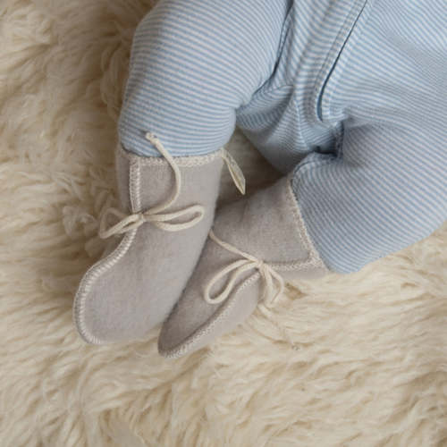 LANACare Baby Booties in Organic Merino Wool – Danish Woolen Delight